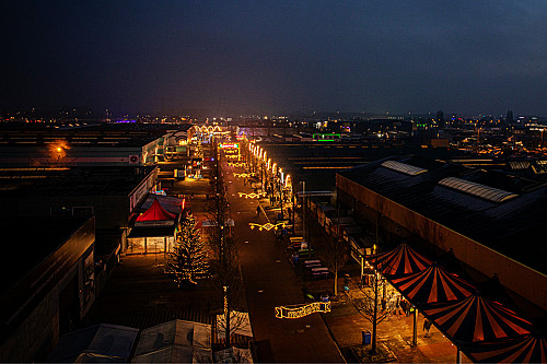De Bazaar Boulevard Kerst 2023 bovenaanzicht
